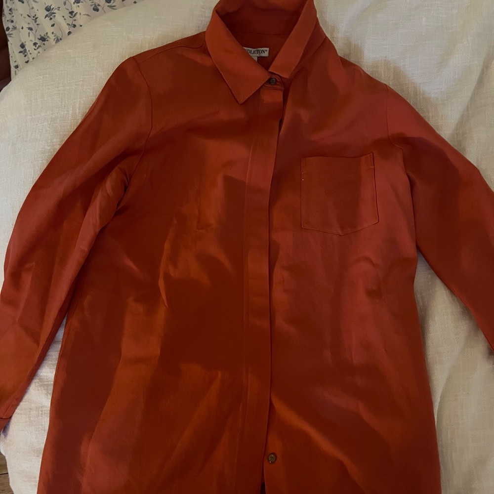Vintage orange Pendleton shirt